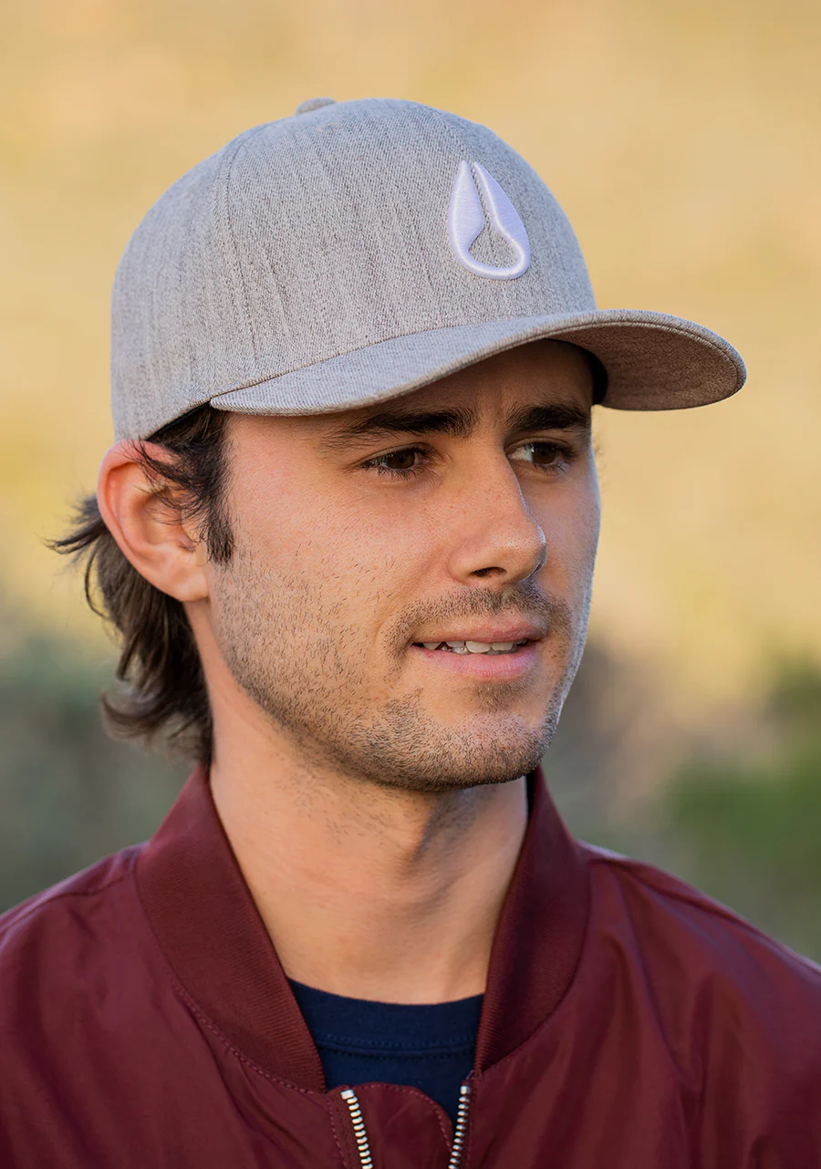 Deep Down Snapback - Heather Gray / White - Image 8